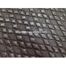 Padded winter embroidery quilting jacket/garment fabric